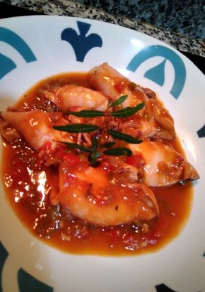 Una foto de Calamares, a la Marinera