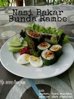 Foto resep Nasi Bakar ayam pedas