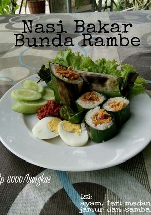 Foto resep Nasi Bakar ayam pedas