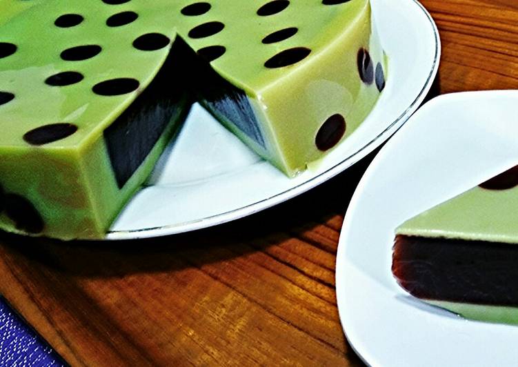 Resep Puding Polkadot Matcha Chocolate (Chocolatos Drink
