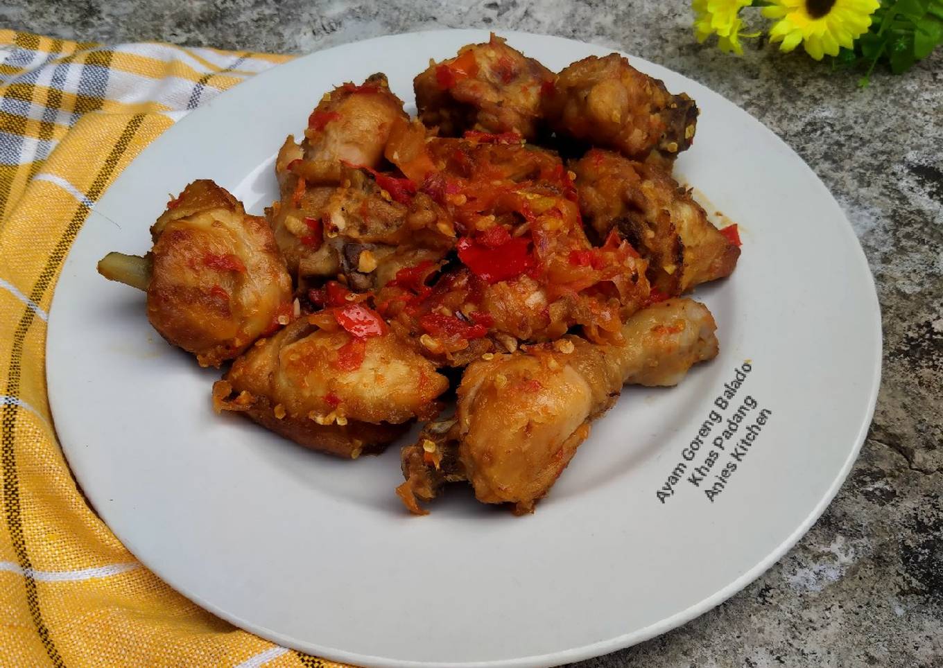 Ayam Goreng Balado khas Padang