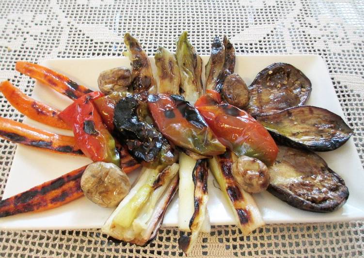 Verdura variada a la plancha para mantener la línea