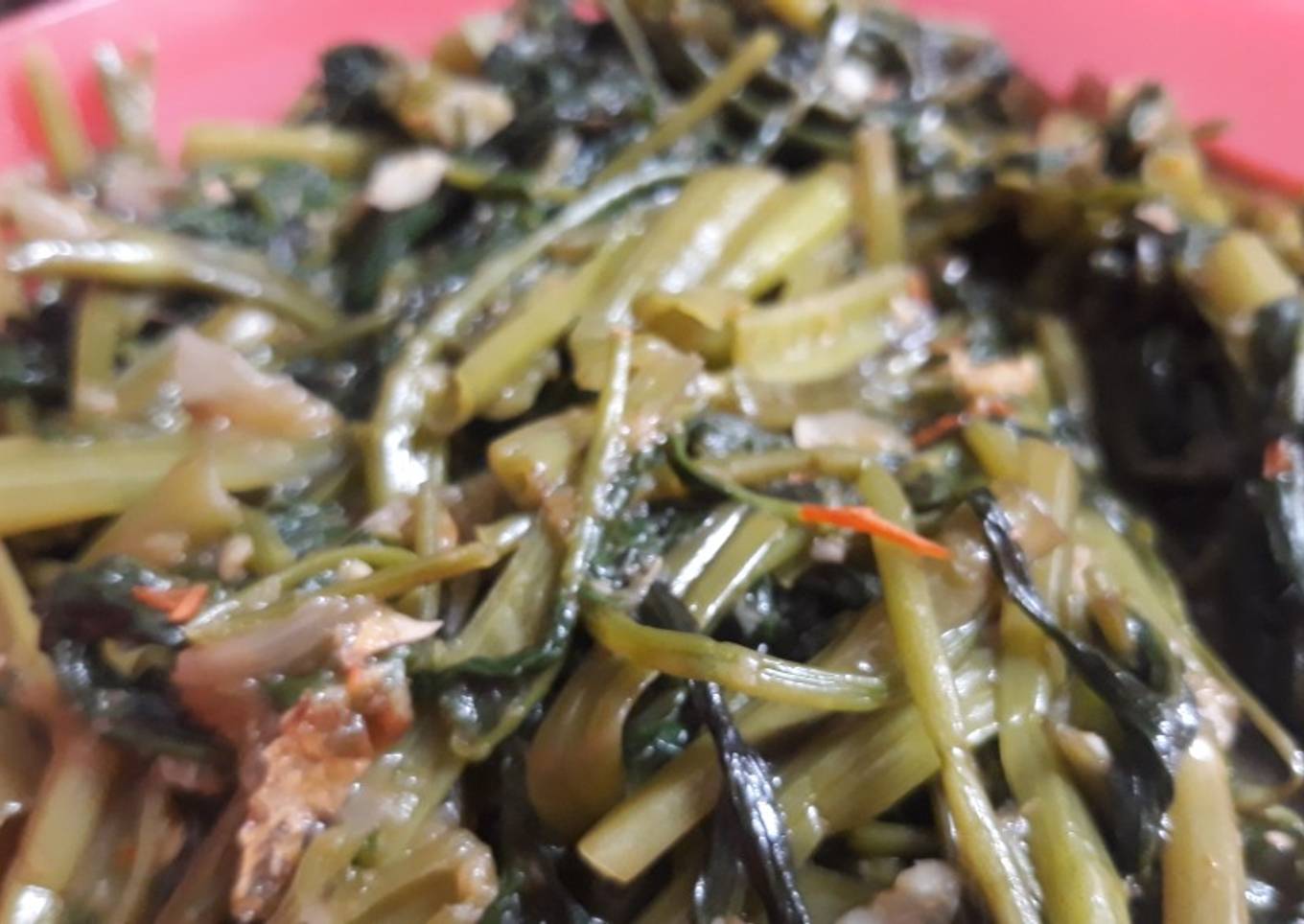 Tumis kangkung pedas enak