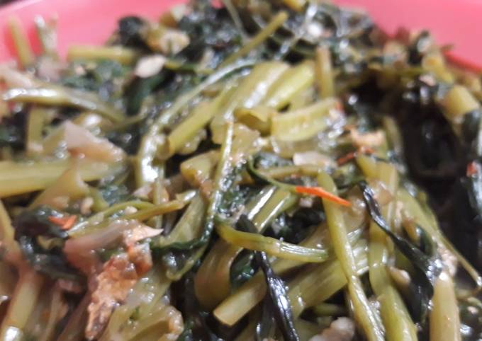 Resep Tumis kangkung pedas enak Anti Gagal