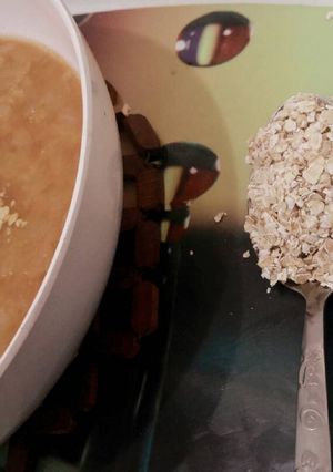 صورة لوصفة شوربة الشوفان 💙