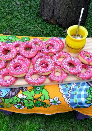 Una foto de Mini donas horneadas 🍩💜🍩