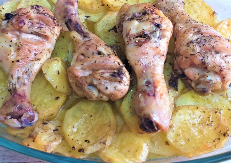 Muslitos de pollo al horno con patatas Receta de Jenny- Cookpad