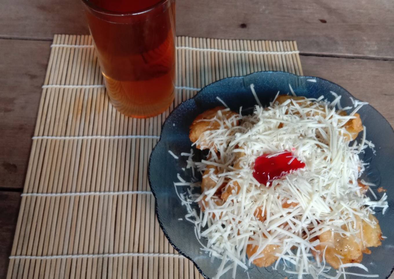 Pisang keju renyah (tidak pake telur)
