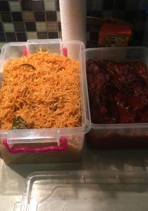 A picture of Jollof Rice.