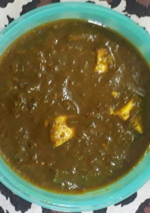 A picture of Palak Paneer.