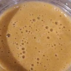 A picture of Orange Broccoli Collard Greens Smoothie.
