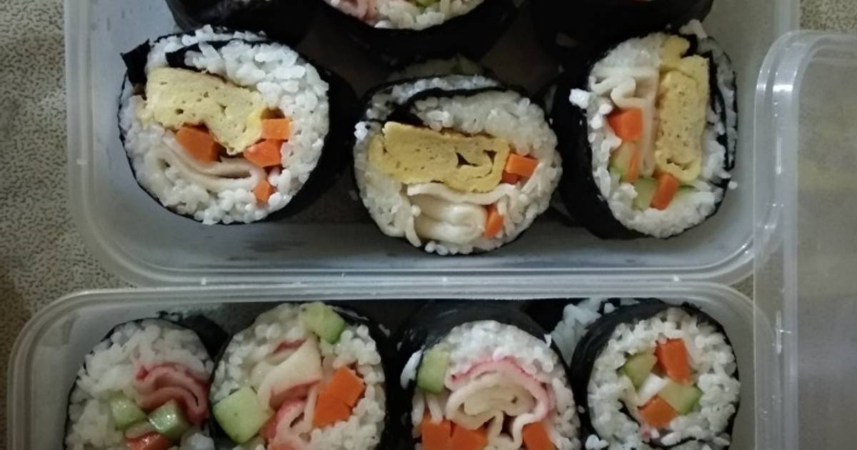 96 resep kimbab crabstick enak dan mudah Cookpad