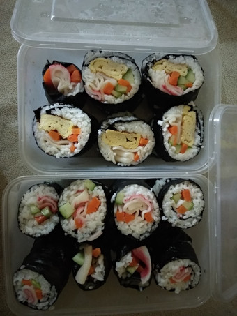 Resep Home crabstick kimbab yang Bisa Manjain Lidah