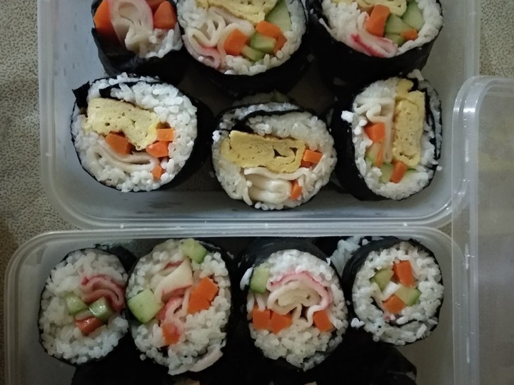 Resep Home crabstick kimbab yang Bisa Manjain Lidah