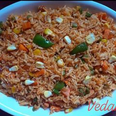 A picture of Rice with Mexican flavours.
