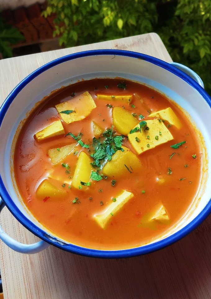Foto resep Curry Stew Vegan
