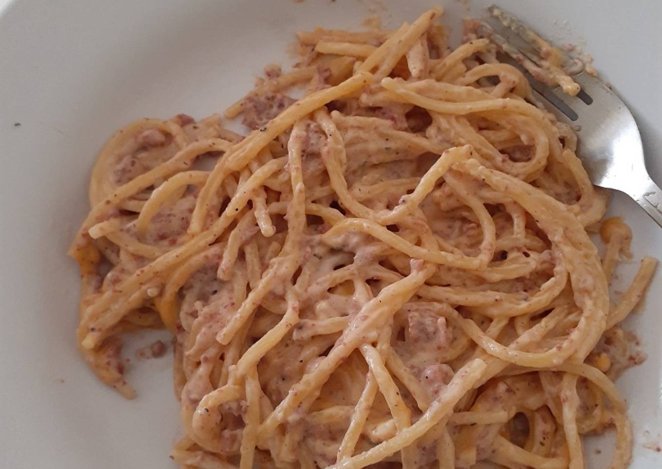 Spagetti cabonara enak dan simple