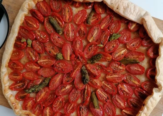 Tarte tomate asperge