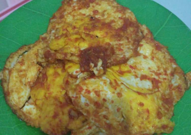 Telur ceplok balado simpel