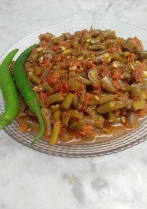 صورة لوصفة فاصولية خضرا