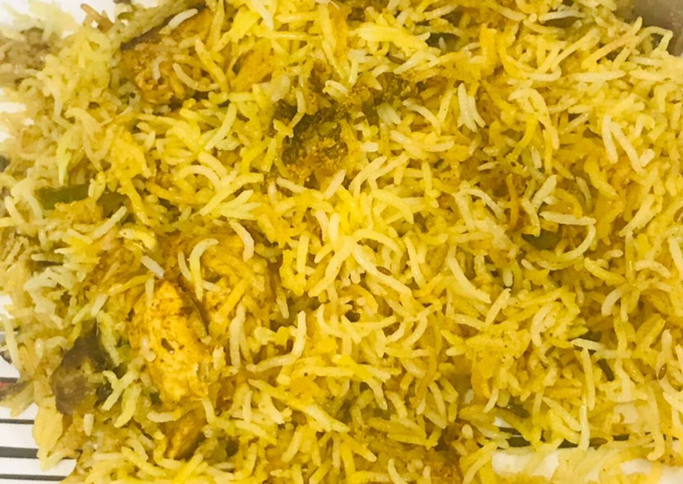 Authentic chicken dum biryani