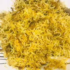 Authentic chicken dum biryani A picture of Authentic chicken dum biryani.