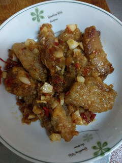 辣醬拌鹹酥雞 的食譜成品照片