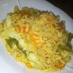 A picture of Vegetable jollof rice.