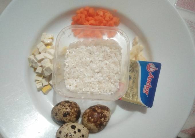 Cara membuat MPASI 6bulan (telur puyuh,tahu wortel) day23 Cara membuat MPASI 6bulan (telur puyuh,tahu wortel) day23