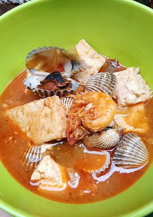 Foto resep Sup seafood tahu tempe