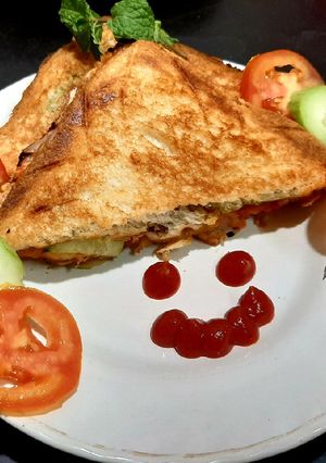 A picture of Vegetable grill Sandwich.