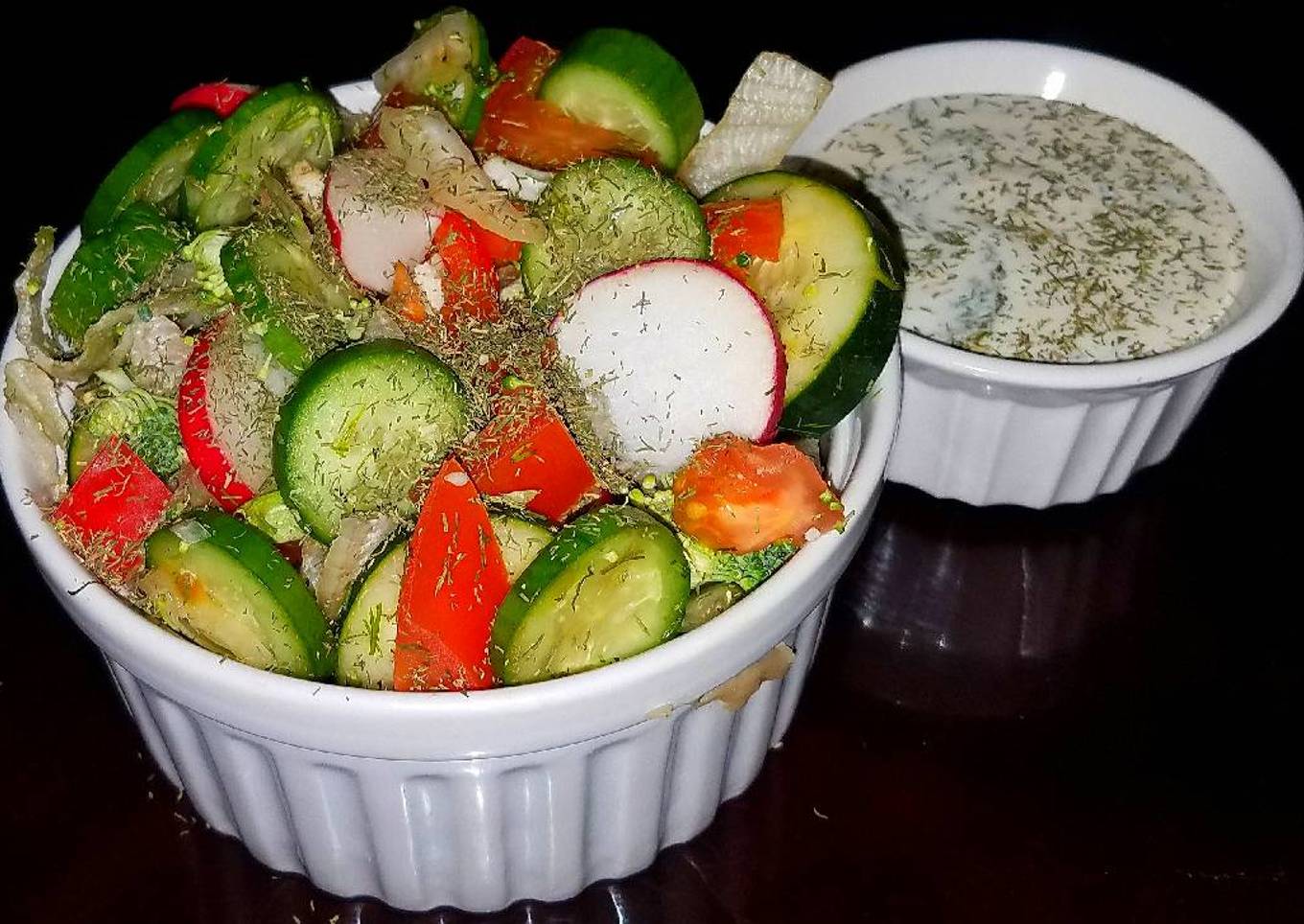 Mike's Super Simple Side Cucumber Dill Salad