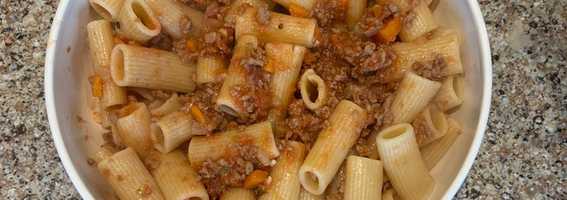 Rigatoni Bolognese! 🇮🇹
