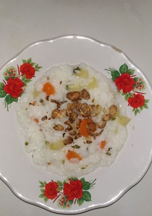 Foto resep (MPASI 9M+) Nasi Tim Sayuran