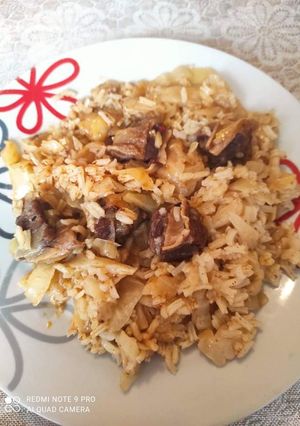 Édes káposztás hús recept fotója