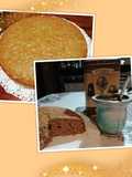 Torta especiada con licor amaretto y miel
