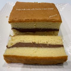 A picture of Fresh Milk Cake with Mocha Cream Cheese.