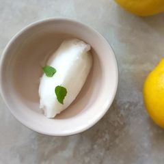A picture of Lemon sorbet.