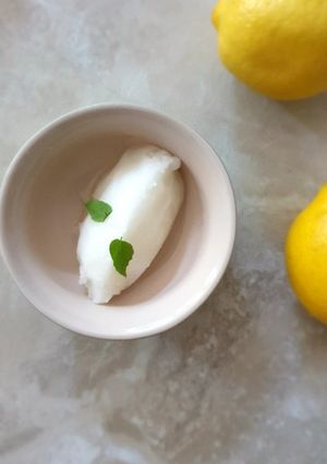 A picture of Lemon sorbet.