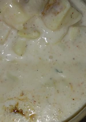 A picture of Potato Raita.