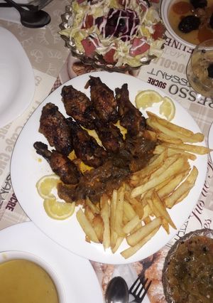 صورة لوصفة اجنحة الدجاج محمرة