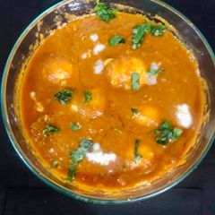 Egg butter masala gravy A picture of Egg butter masala gravy.