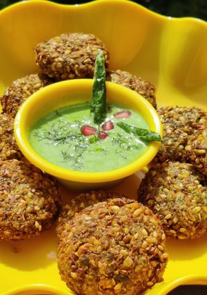 A picture of Sprouts Oats Vada(Cutlet).