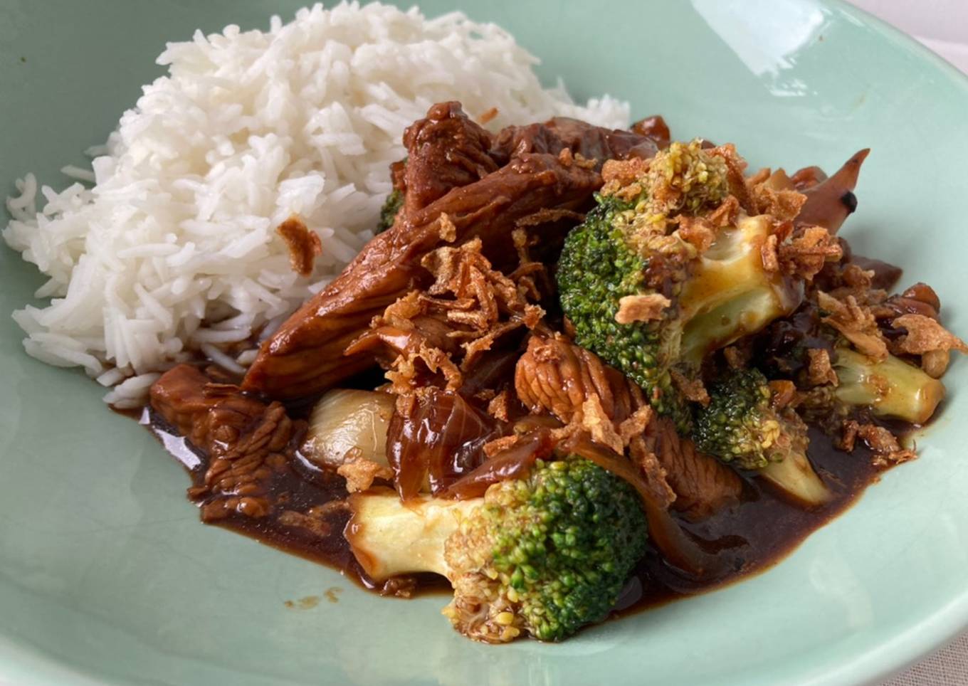 Stir-fry de pavo con brócoli