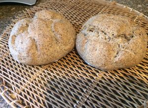 Una foto de Pan de lino reducido en gluten