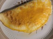 A picture of cheese egg omelette