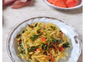 Foto resep Oseng Kates Daun So