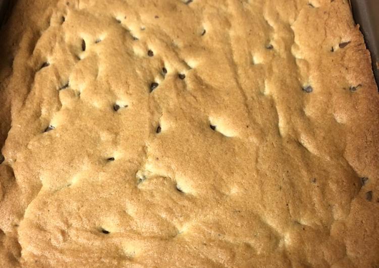 Recipe of Favorite Chocolate chip cookie bars