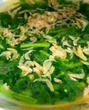 Canh tần ô thịt xay tép khô