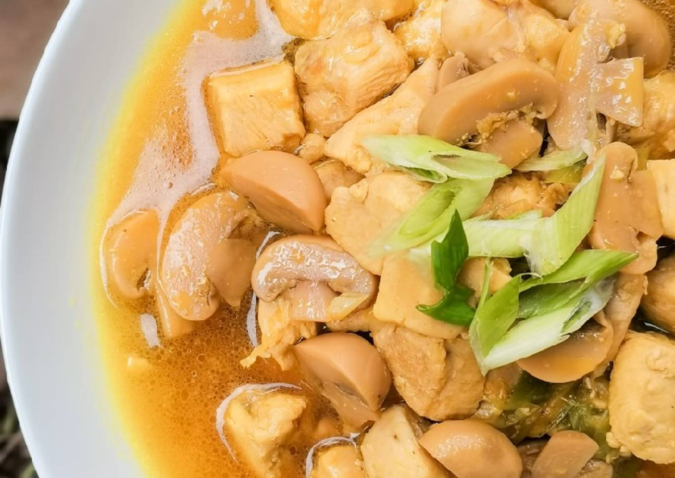 Chicken Mushroom Ginger Soup